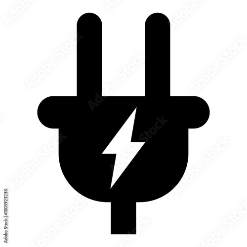 Power socket Icon – Solid Style
