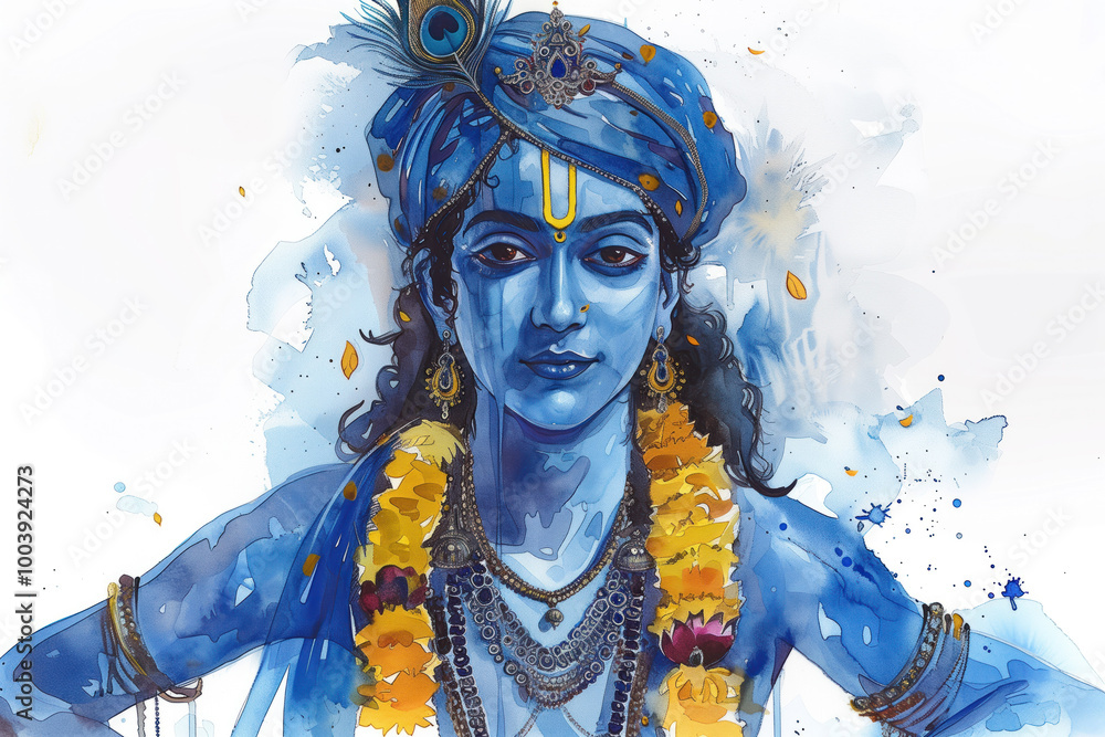 Cartoon Krishna, Generative AI