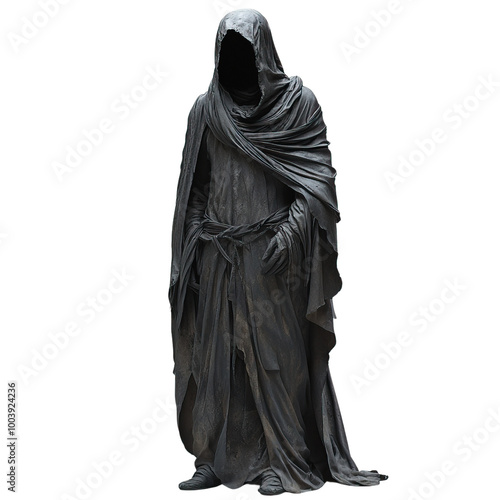 Descendant isolated on white background