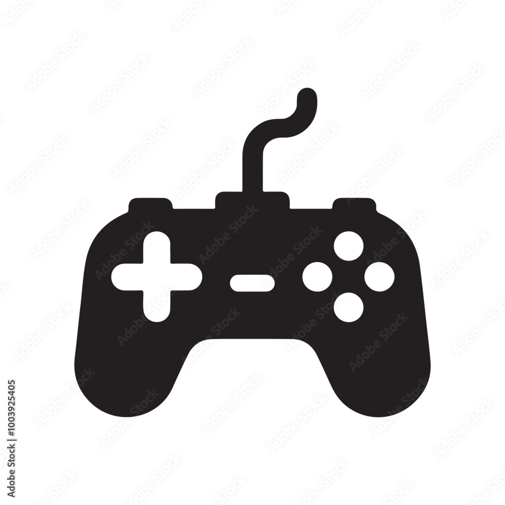 Bold Joystick Vector Silhouette Icon: Ideal Game Controller Design for Interactive Media, Gaming Apps, and Modern Digital Art Bold Joystick Vector Silhouette Icon: Ideal Game Controller Design for Interactive Media, Gaming Apps, and Modern Digital Art