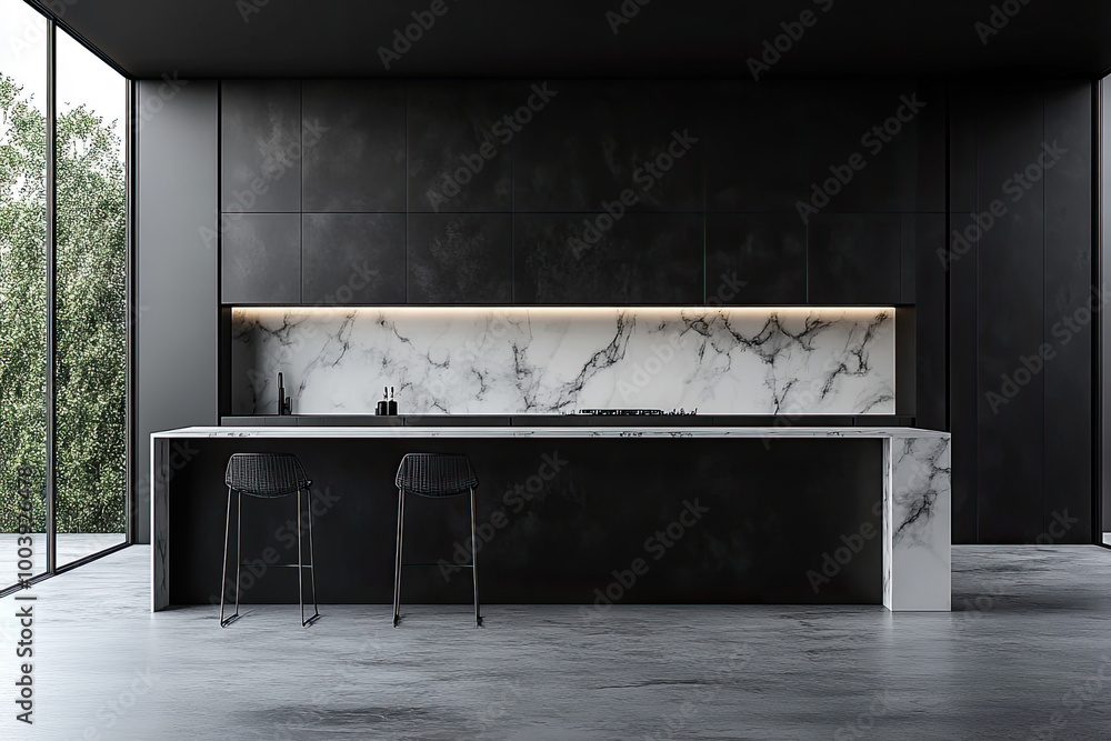 Modern Kitchen Room with Sleek Design Modern Kitchen Room with Sleek Design