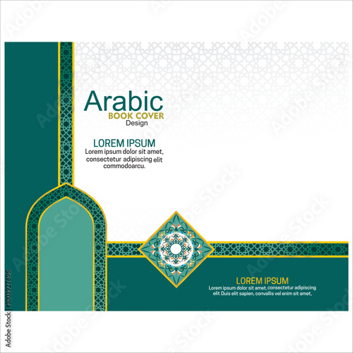 Islamic book cover design and frames borders