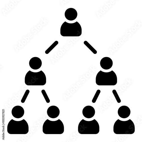 Pyramid scheme icon - Solid style