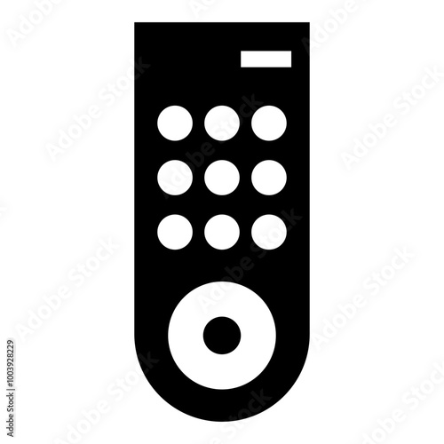 Remote control icon – Solid style