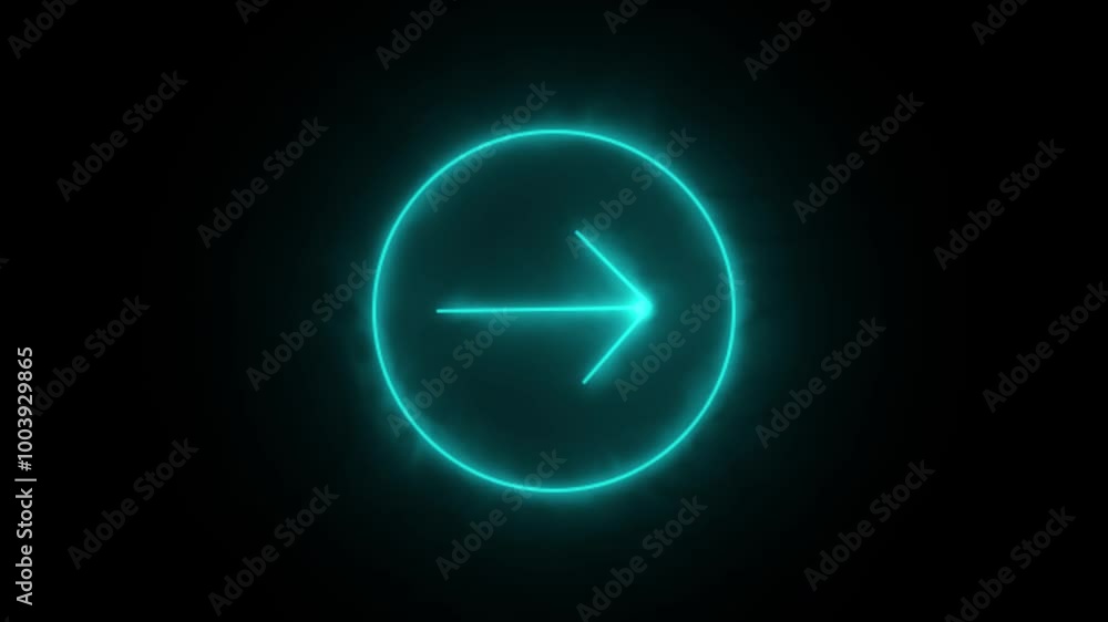 custom made wallpaper toronto digitalA glowing directional arrow neon sign. Vector illustration.