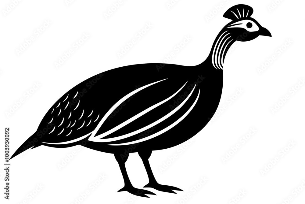 Fototapeta premium guinea fowl icon with Transparent Background - Versatile Clipart