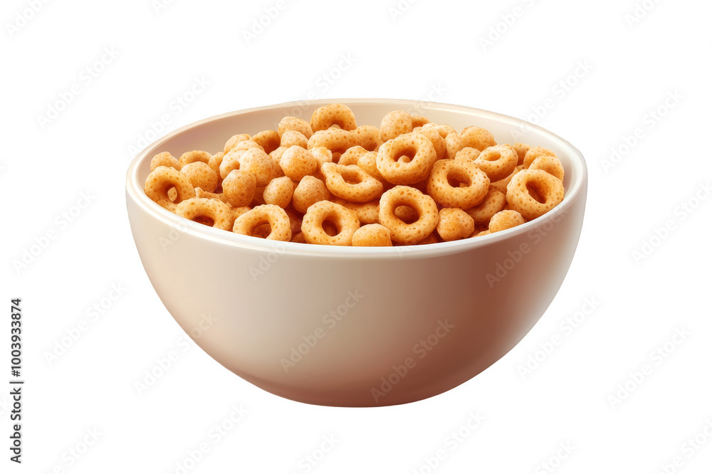 Bowl of breakfast cereal on transparent background Bowl of breakfast cereal on transparent background