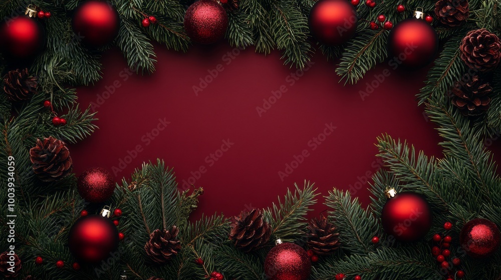 A red background with a green border and a bunch of red A red background with a green border and a bunch of red