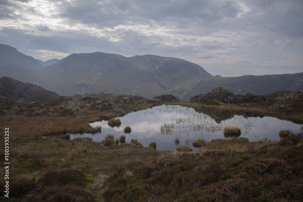Obraz premium landscape with lake in Lake District, UK