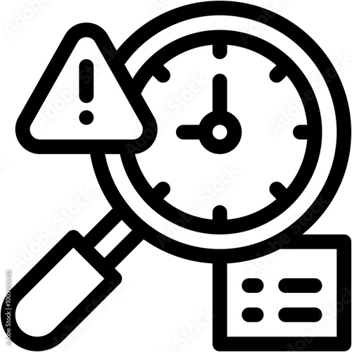 Vector Icon Identification, Problem, Error, Risk, Signaling