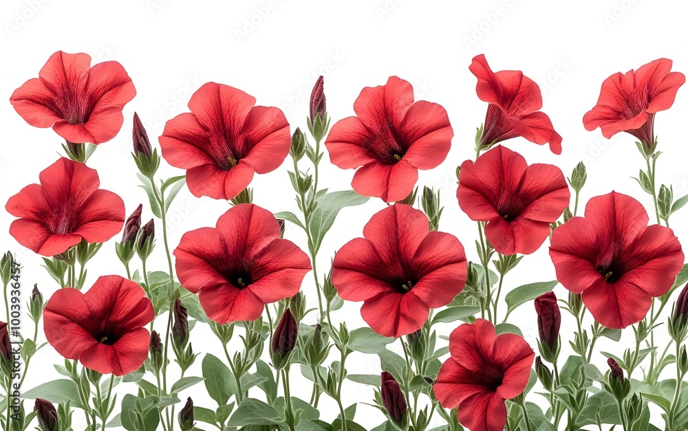 a group of red flowers
a group of red flowers