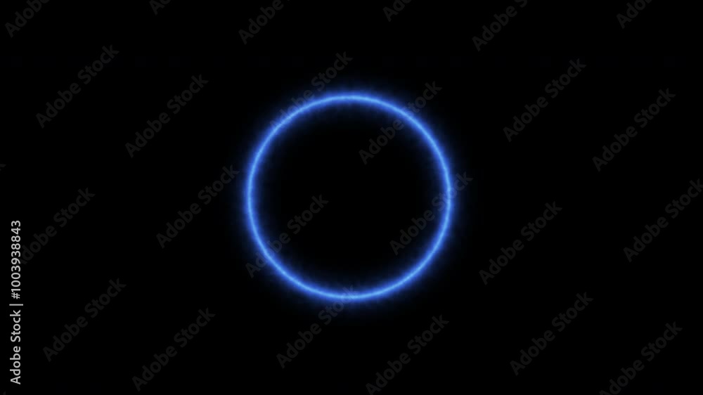 Ghost circle on black background, loop spectrum animation, glowing neon light Ghost circle on black background, loop spectrum animation, glowing neon light