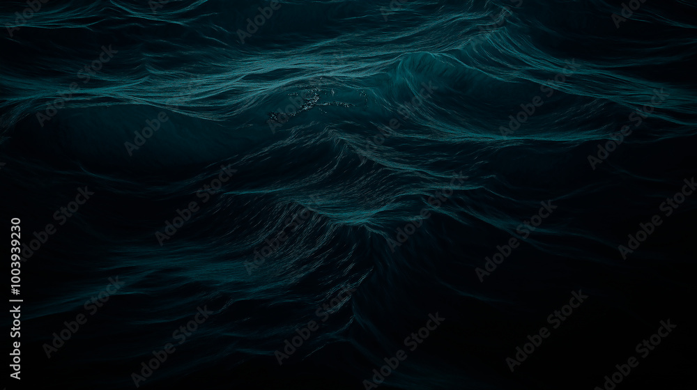 dark seascape beautiful waves, blue sea. Top view close up. Sea aerial view, amazing nature background texture. Beautiful darksea with waves splashing and beach  concept