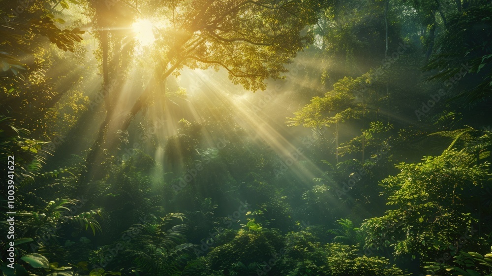Sunlit Serenity Embracing the Magic of the Rainforest Sunlit Serenity Embracing the Magic of the Rainforest