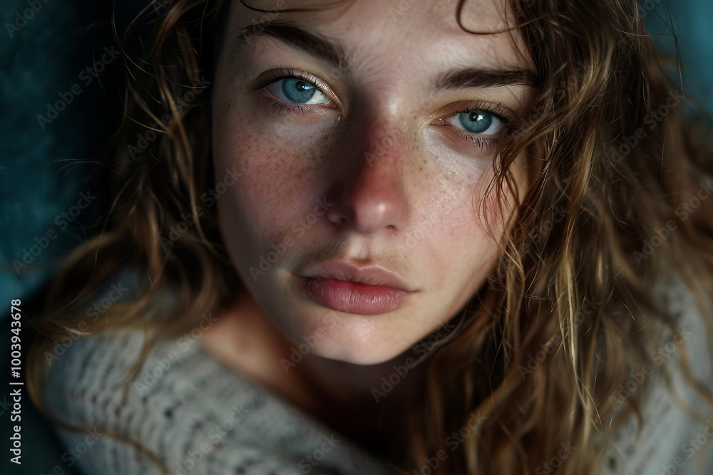Generative AI creative illustration of desperate person with mental disorder health problems Generative AI creative illustration of desperate person with mental disorder health problems
