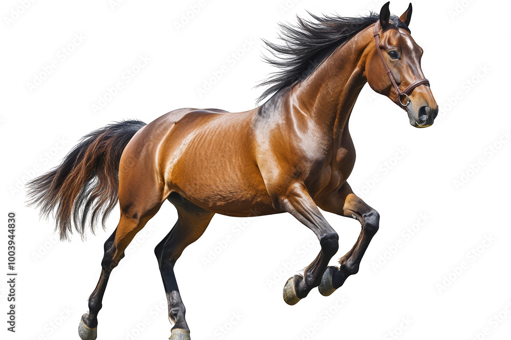 Galloping stallion on transparent background Galloping stallion on transparent background