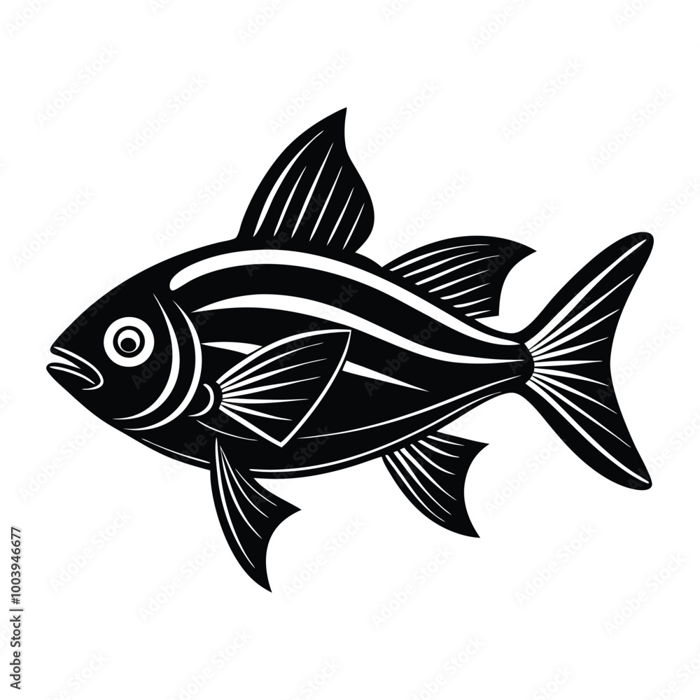 Fototapeta premium fish silhouette vector