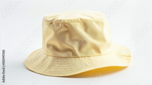 A yellow hat with a gold rim