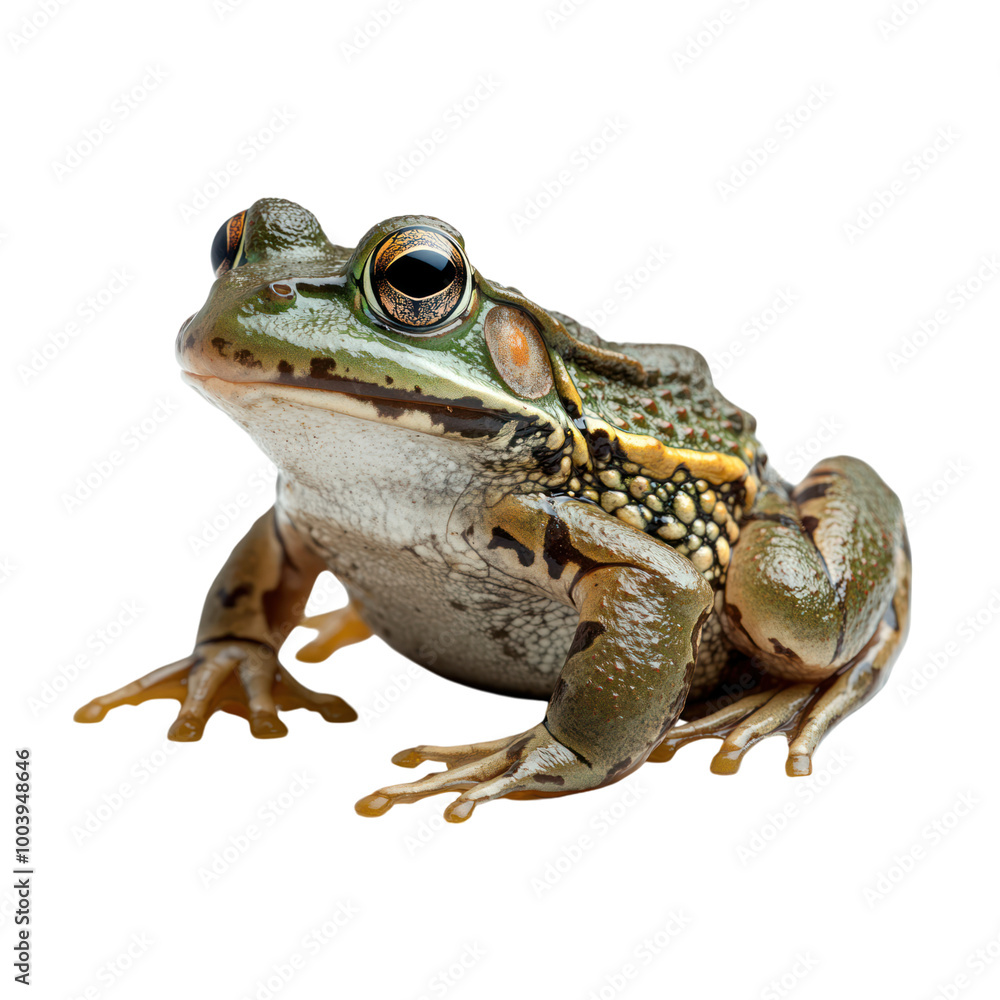 Obraz premium Close Up of a Green Frog