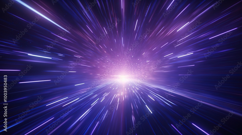 Abstract light streaks in space, resembling a warp drive or wormhole. Sci fi and fantasy concept of interstellar travel Abstract light streaks in space, resembling a warp drive or wormhole. Sci fi and fantasy concept of interstellar travel