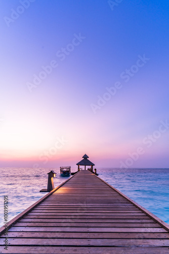 Sonnenaufgang Malediven Insel