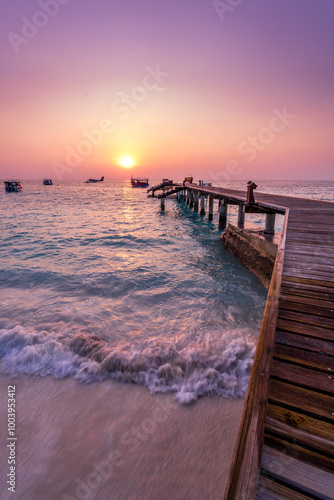 Sonnenaufgang Malediven Insel