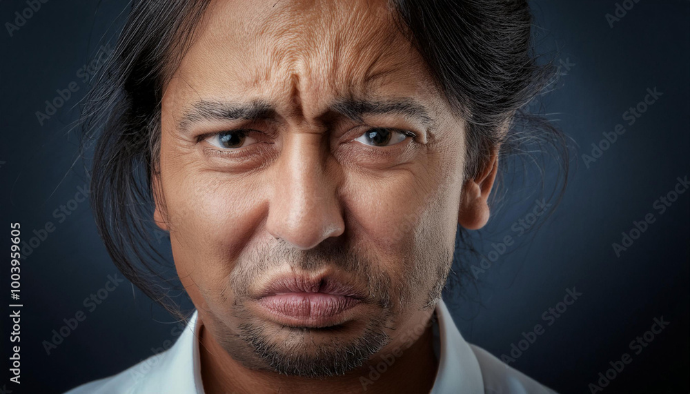 Close-Up of a Tense Situation or Expression Close-Up of a Tense Situation or Expression