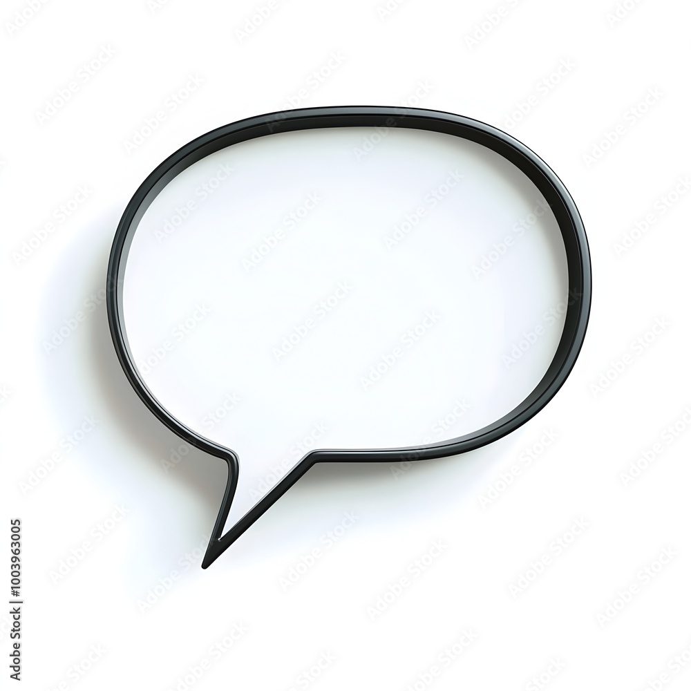 Blank Speech Bubble with Sharp Corners Isolated on White Background Blank Speech Bubble with Sharp Corners Isolated on White Background