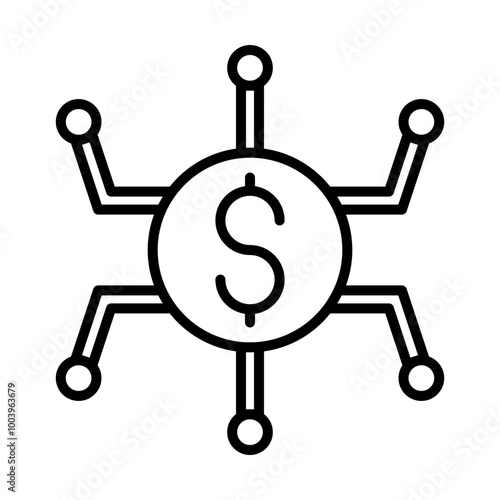 Digital Currency line icon