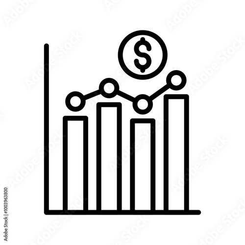 Stock Market line icon