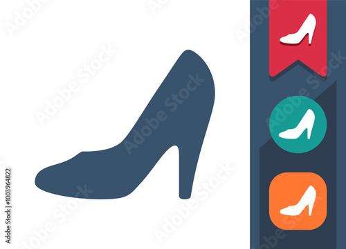 High Heel Shoe, Stiletto Icon