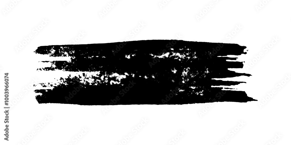 Black brush stroke on white background Black brush stroke on white background