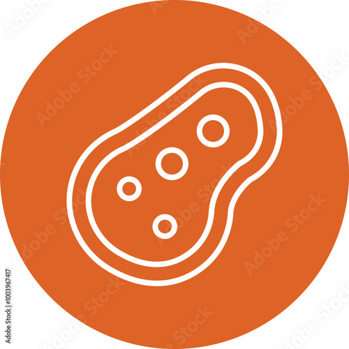 Meat Cuts line circle icon