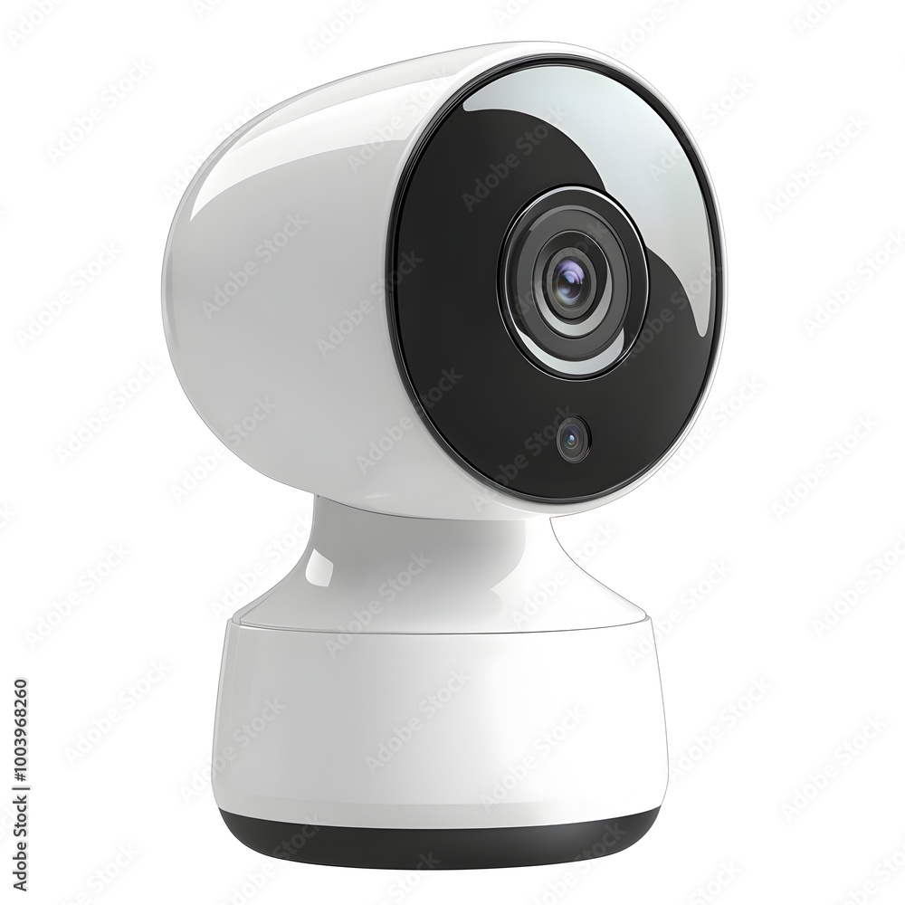 Sleek Modern Home Security on White Sleek Modern Home Security on White