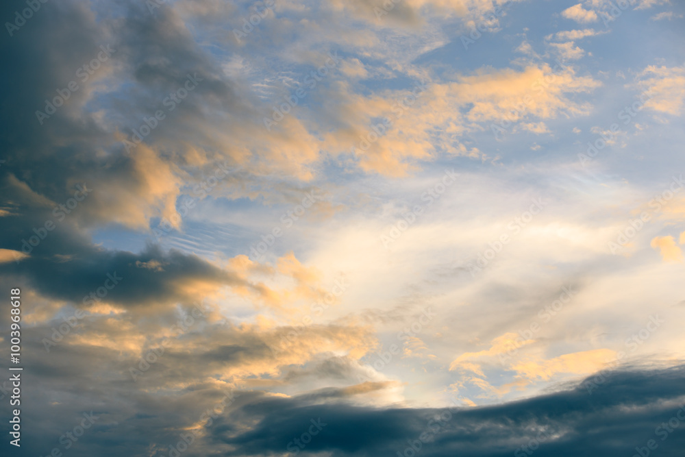 Twilight sky, Sunrise or sunset, Abstract sky clouds texture background Twilight sky, Sunrise or sunset, Abstract sky clouds texture background