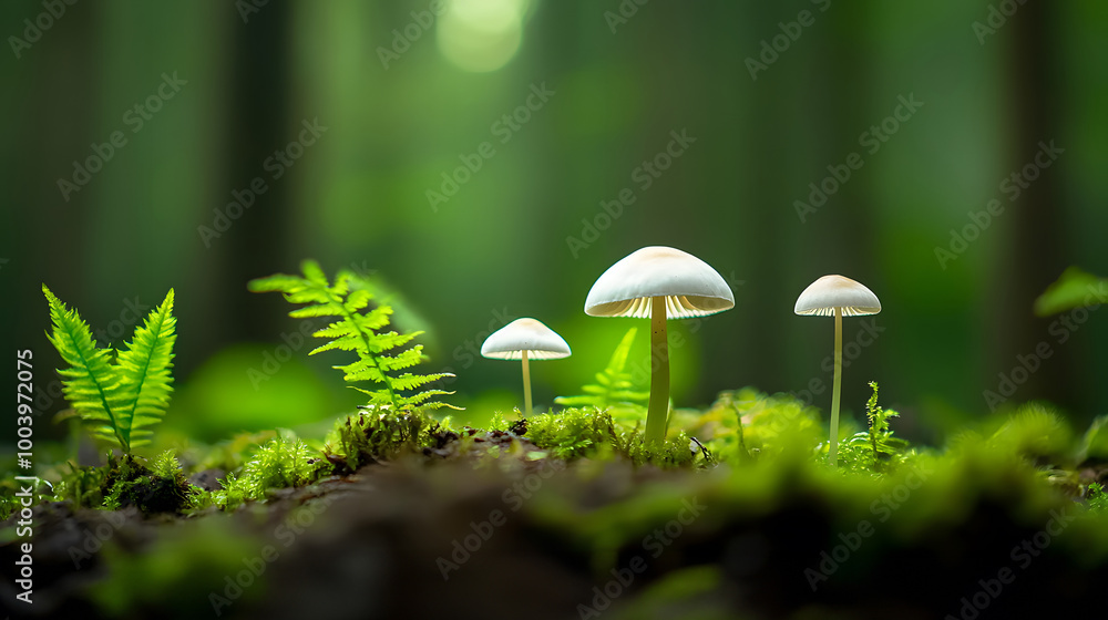 mushroom in the forest mushroom in the forest