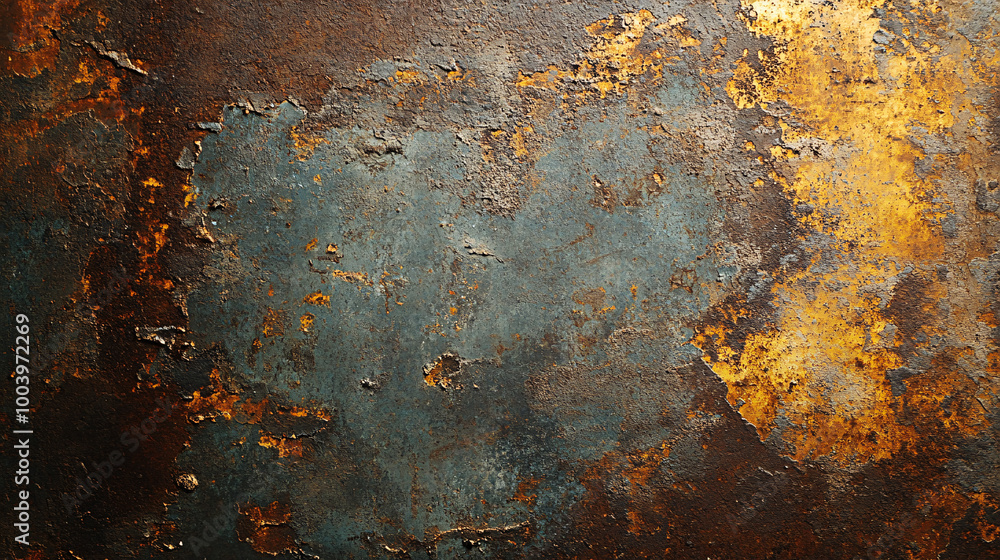 Rusty Metal Texture: A weathered, oxidized metal surface reveals a tapestry of rust, revealing a captivating blend of brown, orange, and blue hues. Rusty Metal Texture: A weathered, oxidized metal surface reveals a tapestry of rust, revealing a captivating blend of brown, orange, and blue hues.