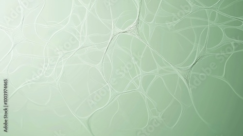 Intricate network of lines intertwining and branching, forming a complex and interconnected structure on a subtle gradient background