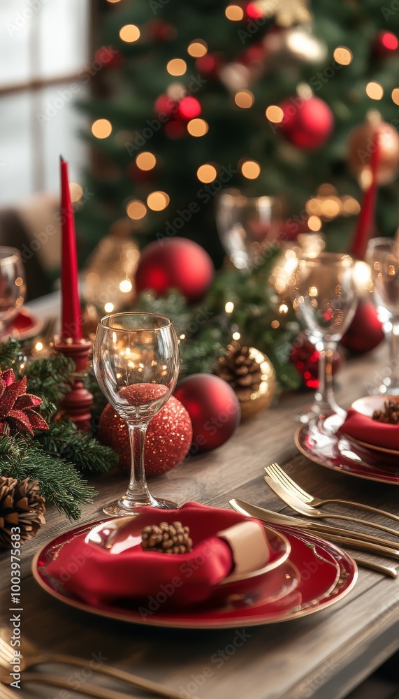 Elegant Christmas Table Mockup Elegant Christmas Table Mockup