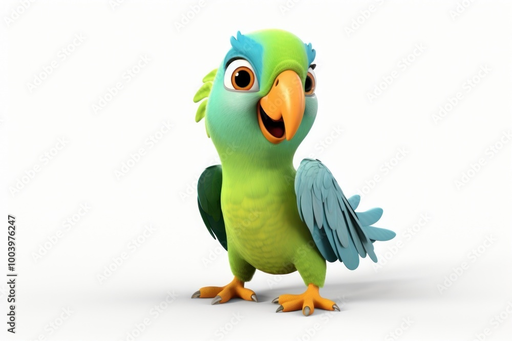Parrot cartoon animal bird. Parrot cartoon animal bird.