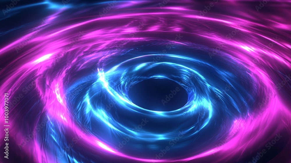 Mesmerizing vortex of blue and pink energy swirls in a cosmic dance. Creating a captivating display of light and motion. The vibrant colors and swirling patterns evoke a sense of mystery and wonder Mesmerizing vortex of blue and pink energy swirls in a cosmic dance. Creating a captivating display of light and motion. The vibrant colors and swirling patterns evoke a sense of mystery and wonder