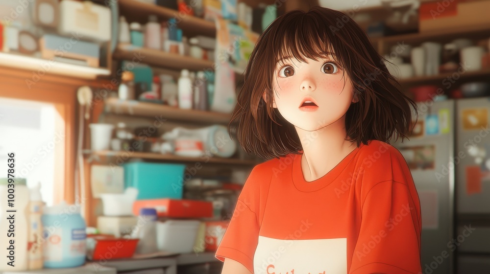 Calming Anime Scene with a Relaxing Atmosphere Calming Anime Scene with a Relaxing Atmosphere