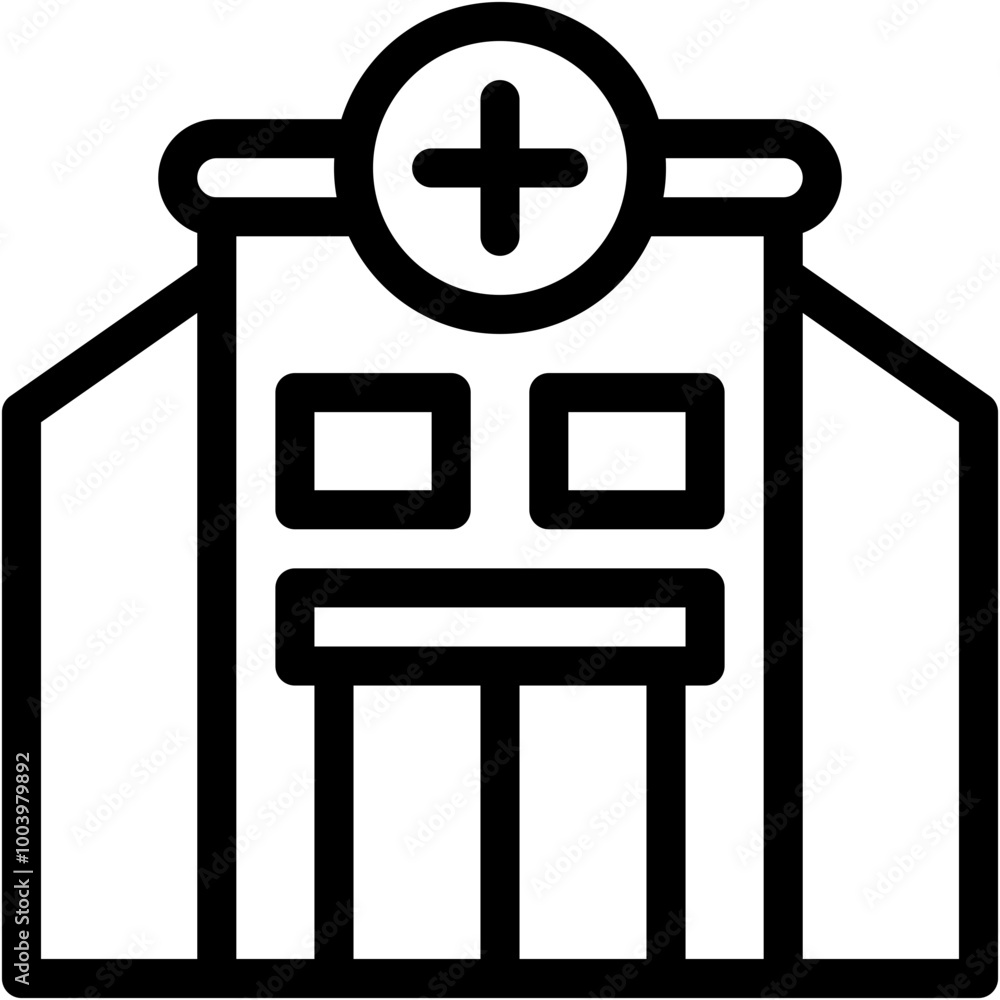 Vector Icon Hospital, Hospitals, Clinic, Building, Hospital Building