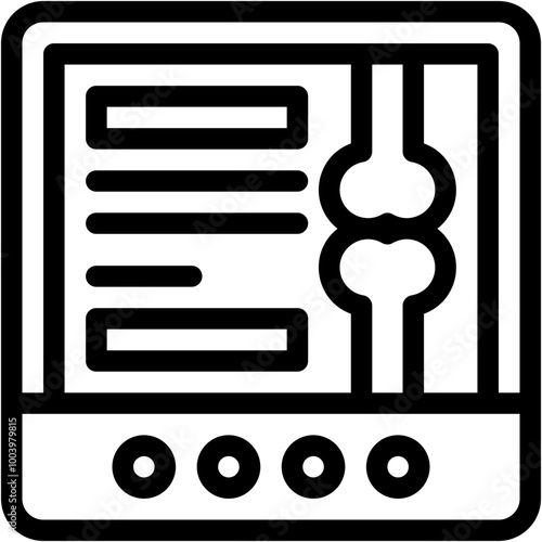 Vector Icon Ultrasound, Hospital, Pregnancy, Technology, Kid And Baby, Healthcare And Medical