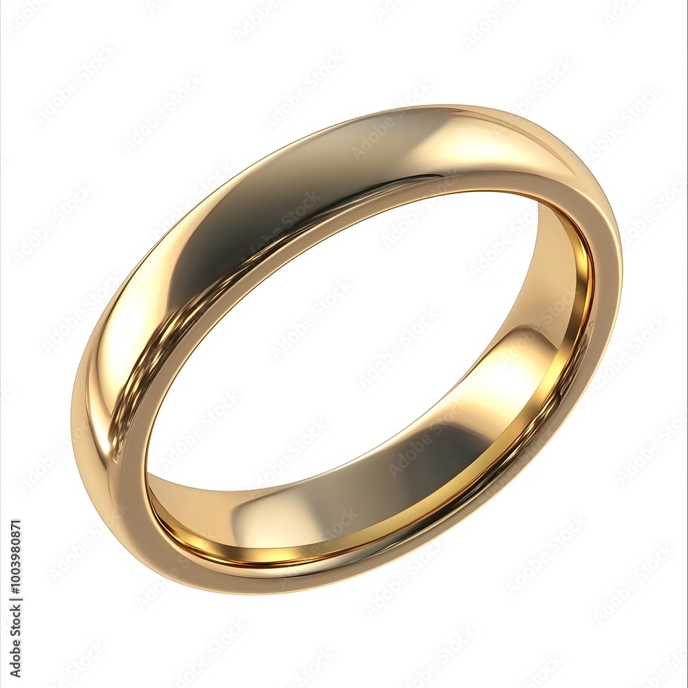 Gleaming Gold Wedding Band Symbolizing Eternal Love and Commitment Gleaming Gold Wedding Band Symbolizing Eternal Love and Commitment