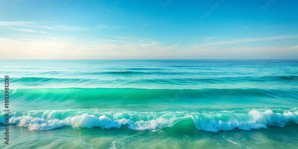 A calming seascape of turquoise blue water gently crashing onto the shoreline, creating a tranquil and serene atmosphere. A calming seascape of turquoise blue water gently crashing onto the shoreline, creating a tranquil and serene atmosphere.