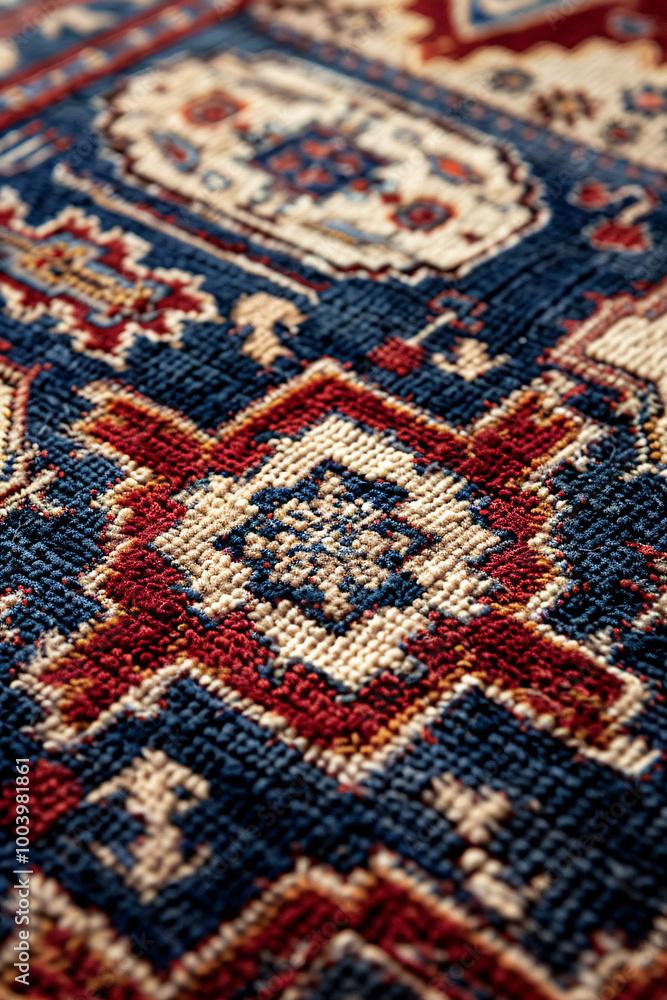 Geometric Pattern of an Old Persian Rug Geometric Pattern of an Old Persian Rug