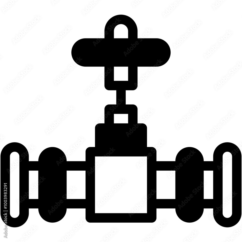 Vector Icon Gas Pipe, Water Pipe, Valve, Plumbing, Industry, Pipeline Vector Icon Gas Pipe, Water Pipe, Valve, Plumbing, Industry, Pipeline
