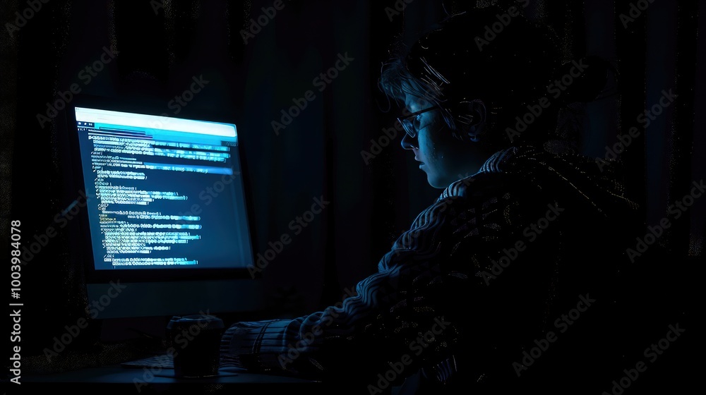 A person sitting alone in the dark, illuminated only by the light of a computer screen showing a privacy policy, highlighting the complexities of digital consent. A person sitting alone in the dark, illuminated only by the light of a computer screen showing a privacy policy, highlighting the complexities of digital consent.