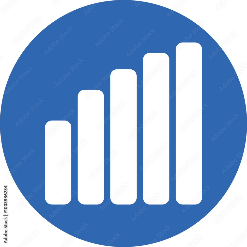 Mobile Signal glyph circle icon Mobile Signal glyph circle icon